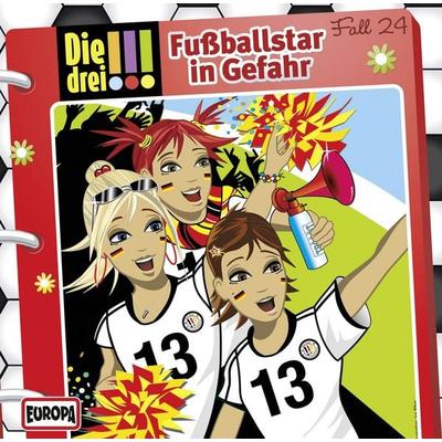 Die drei !!! 24. Fußballstar in Gefahr (drei Ausrufezeichen) - , CD, 9783803237736