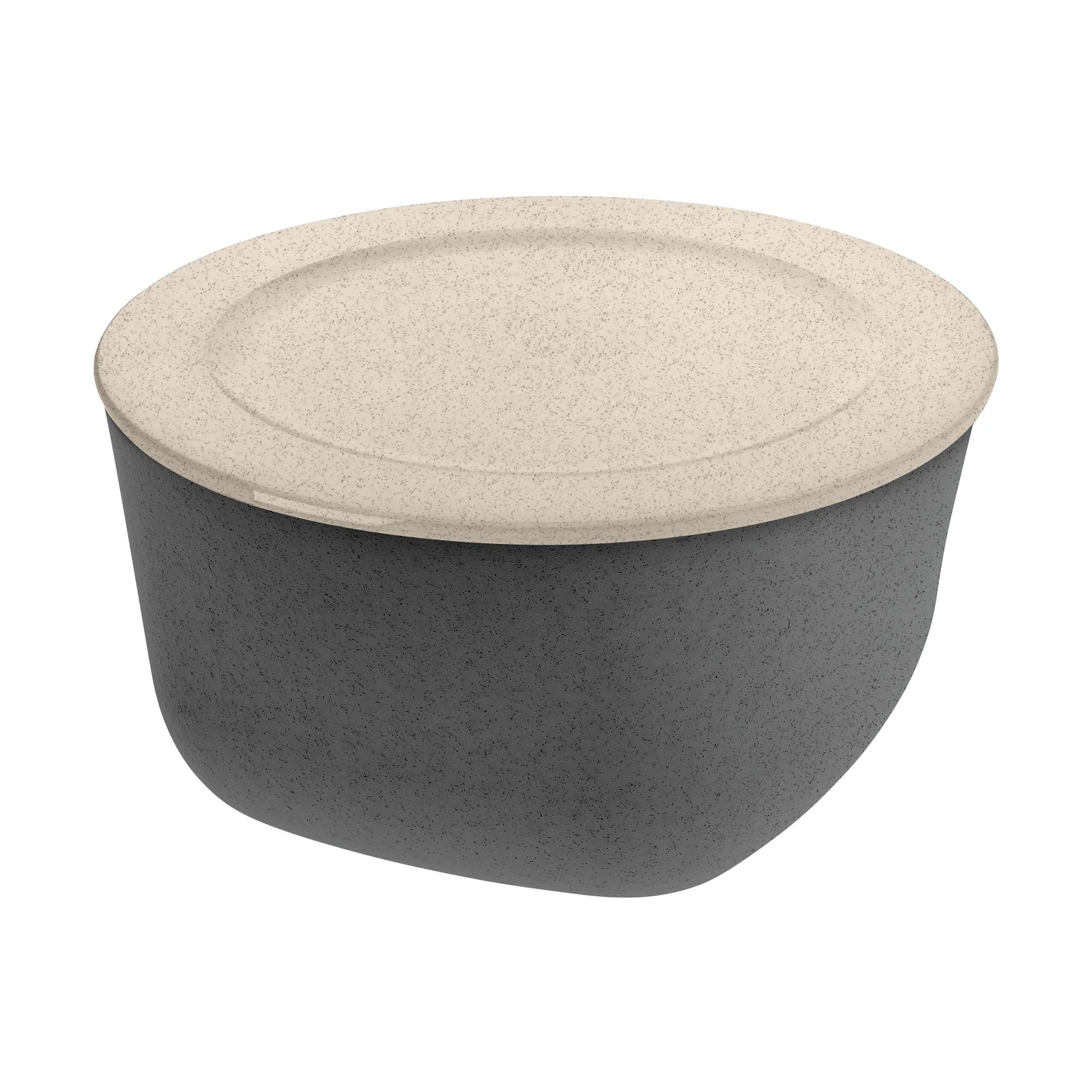 Koziol Connect schaal met deksel 4 L biocirk thermoplast Nature ash grey