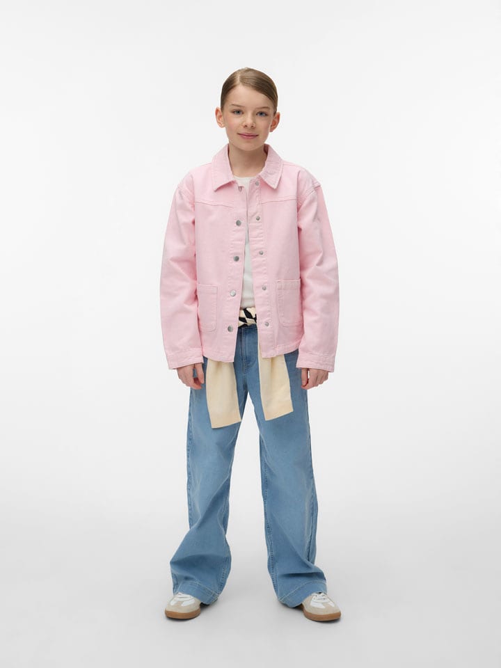 Vero Moda Girl Jeansjacke "Jamie" in Rosa - 140