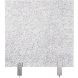 Schreibtisch-Set desktopz Klemme Farbe: lichtgrau, Größe: 50x50x2,5cm