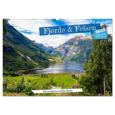 Fjorde & Felsen – Norwegens wilde Seele (Wandkalender 2027 DIN A2 quer), CALVENDO Monatskalender
