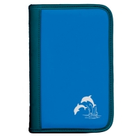 Taucherlogbuch sub-book - Farbe: blau - Motiv: Delphine