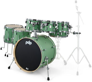 DW PDP CM7 Satin Seafoam Satin Seafoam