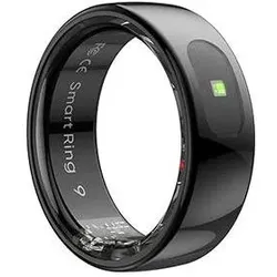 Powerton SMART RING PRO Grösse 7 schwarz / Smart Ring / Bluetooth 5.2 / 15 mAh / IP68 (7, Schwarz), Smart Ring, Schwarz