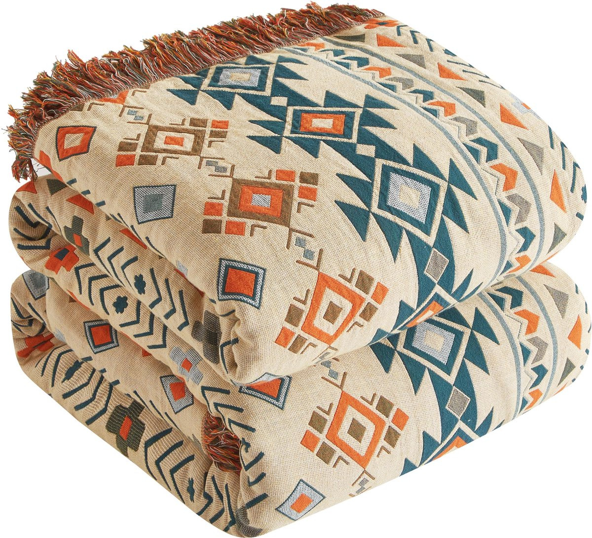 Unyqoos Stijlvolle Boho Katoenen Deken voor Comfort en Elegantie