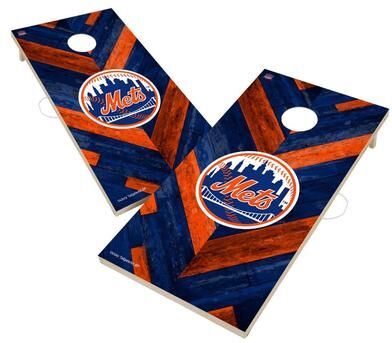 Skip's Garage New York Mets MLB Cornhole Board Set
