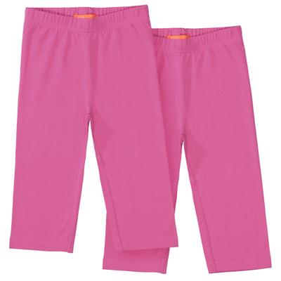 Caprihose STACCATO, Mädchen, Gr. 92/98, Normalgrößen, pink, Oberstoff: 95% Baumwolle, 5% Elasthan., unifarben, bequem, Hosen Caprihose, Doppelpack