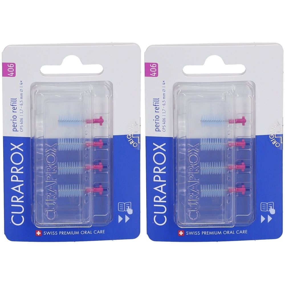 CURAPROx CPS 406 Idbrush x2 2x4 St Zahnbürste