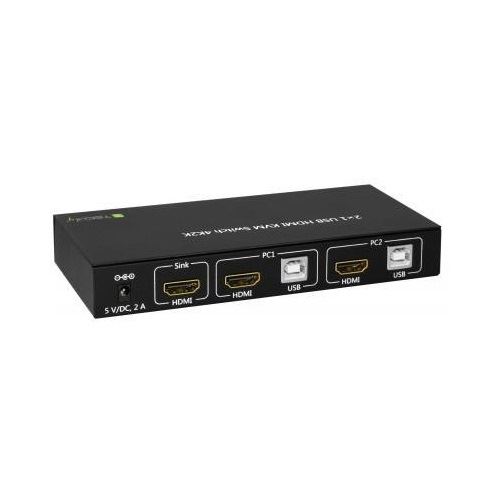 Techly KVM Switch USB, HDMI, 4K, 2 Wege