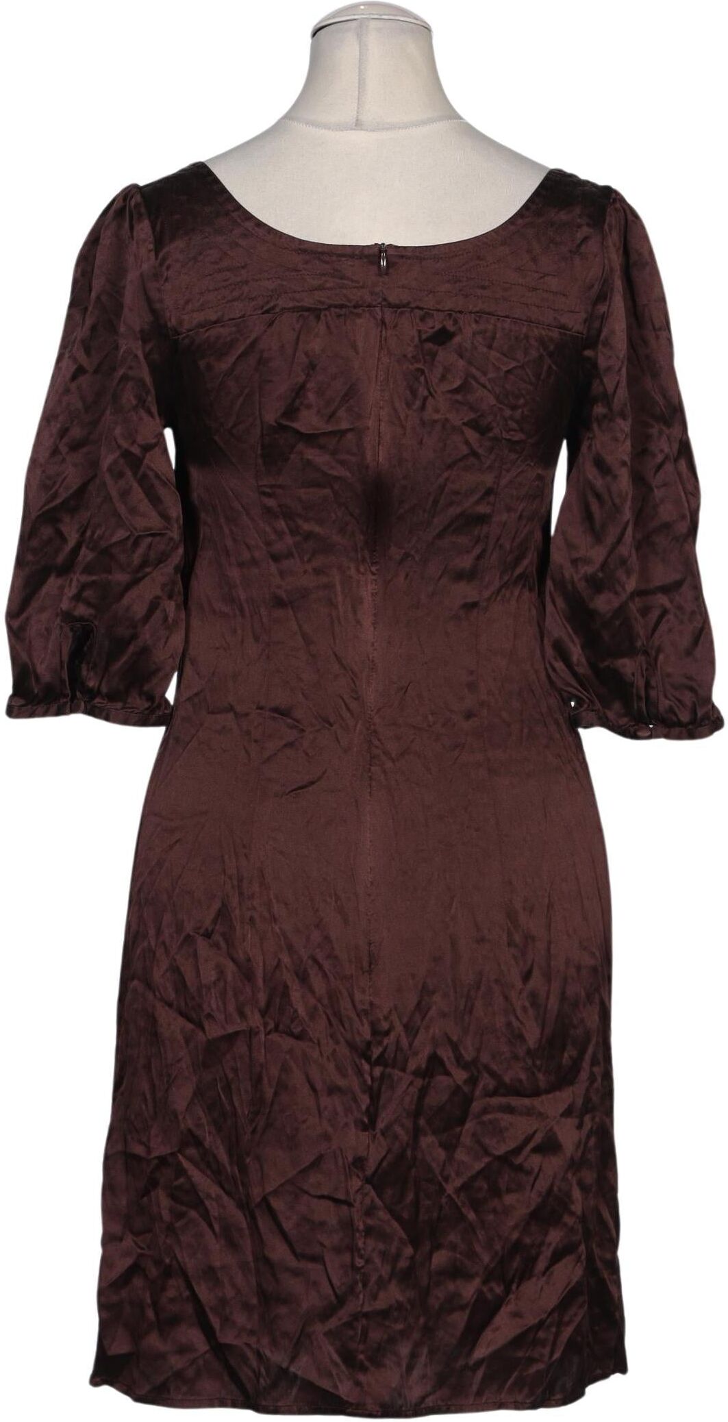 Warehouse Damen Kleid, Braun, Gr. XS (UK 6), Seide - Second Hand