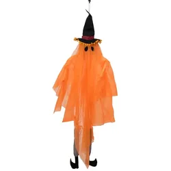 EUROPALMS Halloween Figur Geist mit Hexenhut, 150cm