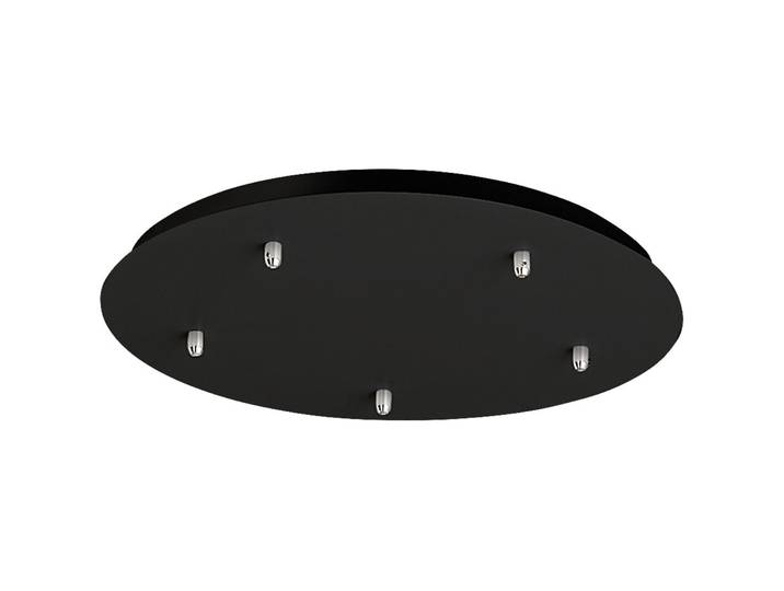 Giberti Luce Baldachin Rosone schwarz Metall B 50 T 50 cm - Baldachin