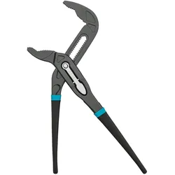 Hazet, Zange, Universal- / Wasserpumpenzange 760-18, Rohr- / Wasserpumpen-Zange (schwarz/blau, 180mm, Schnellverst (180 mm)