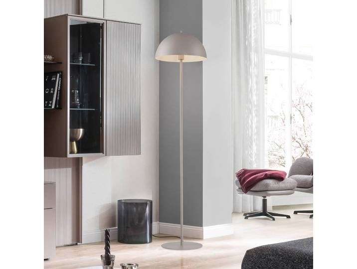 Schöner Wohnen Stehlampe Ali, creme / amber, für Wohn- / Esszimmer, Metall, Skandinavisch