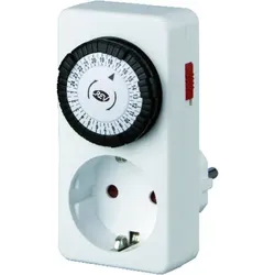Zeitschaltuhr elektromechanisch - weiß