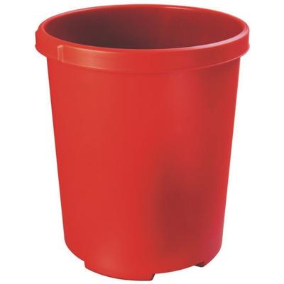 HAN Großpapierkorb Mobil XXL mit Griffmulden 50 Liter rot Packung mit 4 Stück