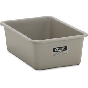 CEMO Großbehälter 7165, 100 Liter, grau, 88 x 29 x 58cm, aus GFK