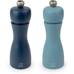 Peugeot Salz- & Pfeffermühle Tahiti 2tlg. Holz Blau