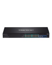 TRENDnet TPE 3018LS Switch Smart 8 x 10/100/1000 PoE+ + 2 x Kombi-Gigabit-SFP an Rack montierbar 220 W (TPE-3018LS)