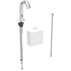 Geberit Piave Infrarot-Waschtischarmatur 116165211 Standmontage, Generatorbetrieb, AP-Funktionsbox, hochglanz-verchromt, ohne Mischer