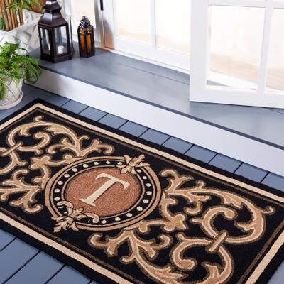 SAFAVIEH Handmade Monogram Bruneta Casual Rug