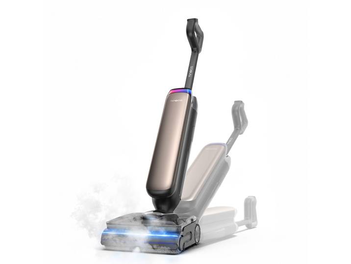 TINECO Nass-Trocken-Sauger FLOOR ONE S9 Artist Boost Steam Premium , braun, B:26,6cm H:110cm T:23,3cm, Mehrzwecksauger, Schrubber-Modus mit 99C Wasserdampf, 25.000 Pa Saugleistung, Nass-Trocken-Sauger
