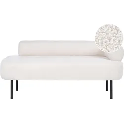 CHAISELONGUE-RECHTSSEITIGE Bouclé Cremeweiß Mirmande