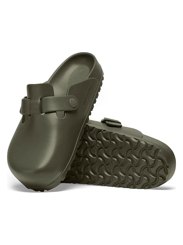 Birkenstock Clogs "Boston" in Khaki - 39