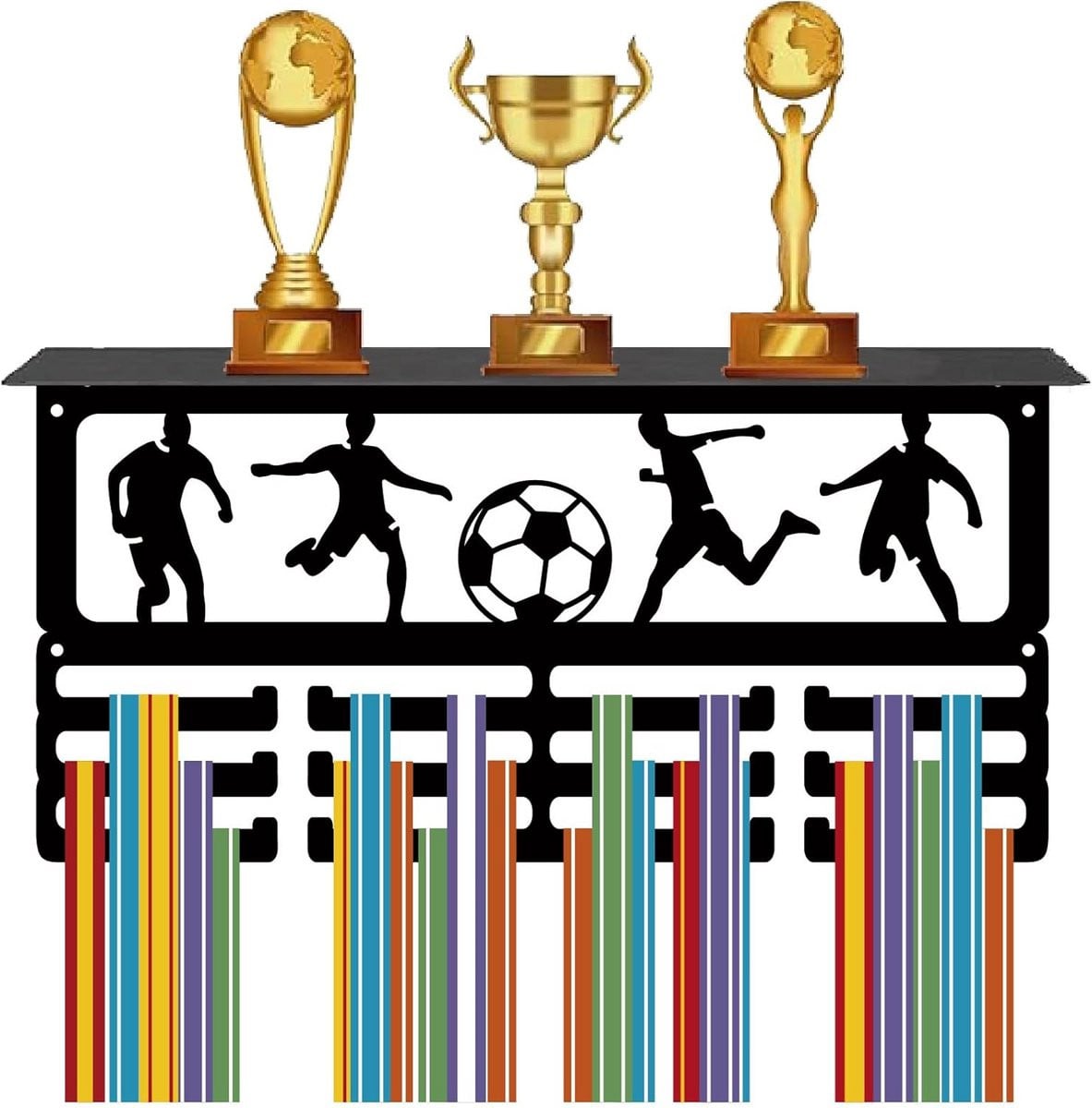 Metalen Medaillehouder voor Voetbal en Sportwedstrijden - Wandmontage Trofee Plank