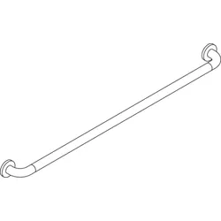 HEWI Serie 801 Haltegriff 8013615099 Ø 3,3 cm, BM211.2, 110 cm, reinweiß