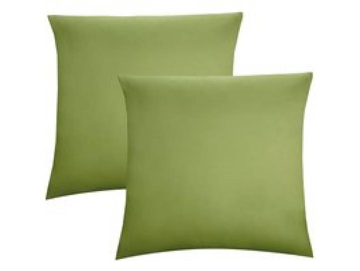 BIBERNA Lot de 2 housses de coussin en jersey fin (sapin, 80x80cm)