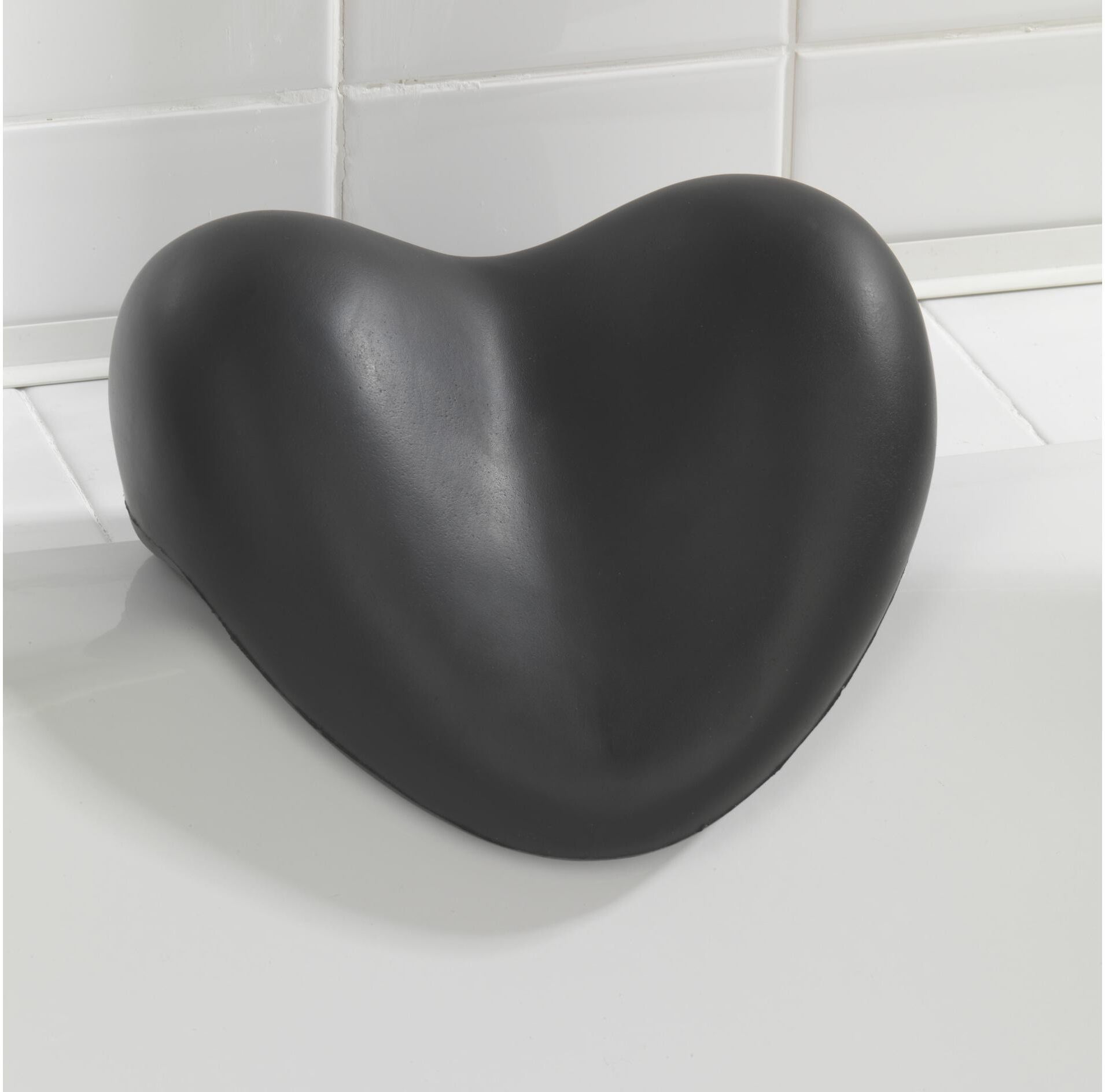 Nackenkissen WENKO "Tropic schwarz", schwarz, B:25cm L:11cm, Polyurethan (PU), Funktionskissen, Nackenkissen schwarz B/H/L: 25cm x 11cm