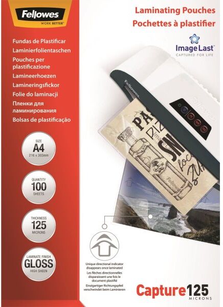 Fellowes Capture 125 Mic A4 Lamineringslomme Gloss