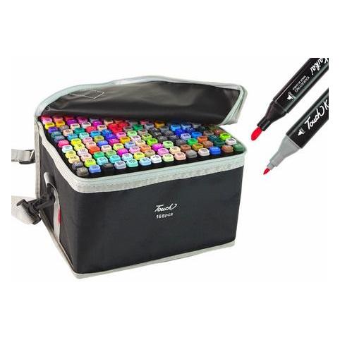 Lean Toys Doppelseitige Marker im Beutel mit 168 Farben (168x) (39332000)