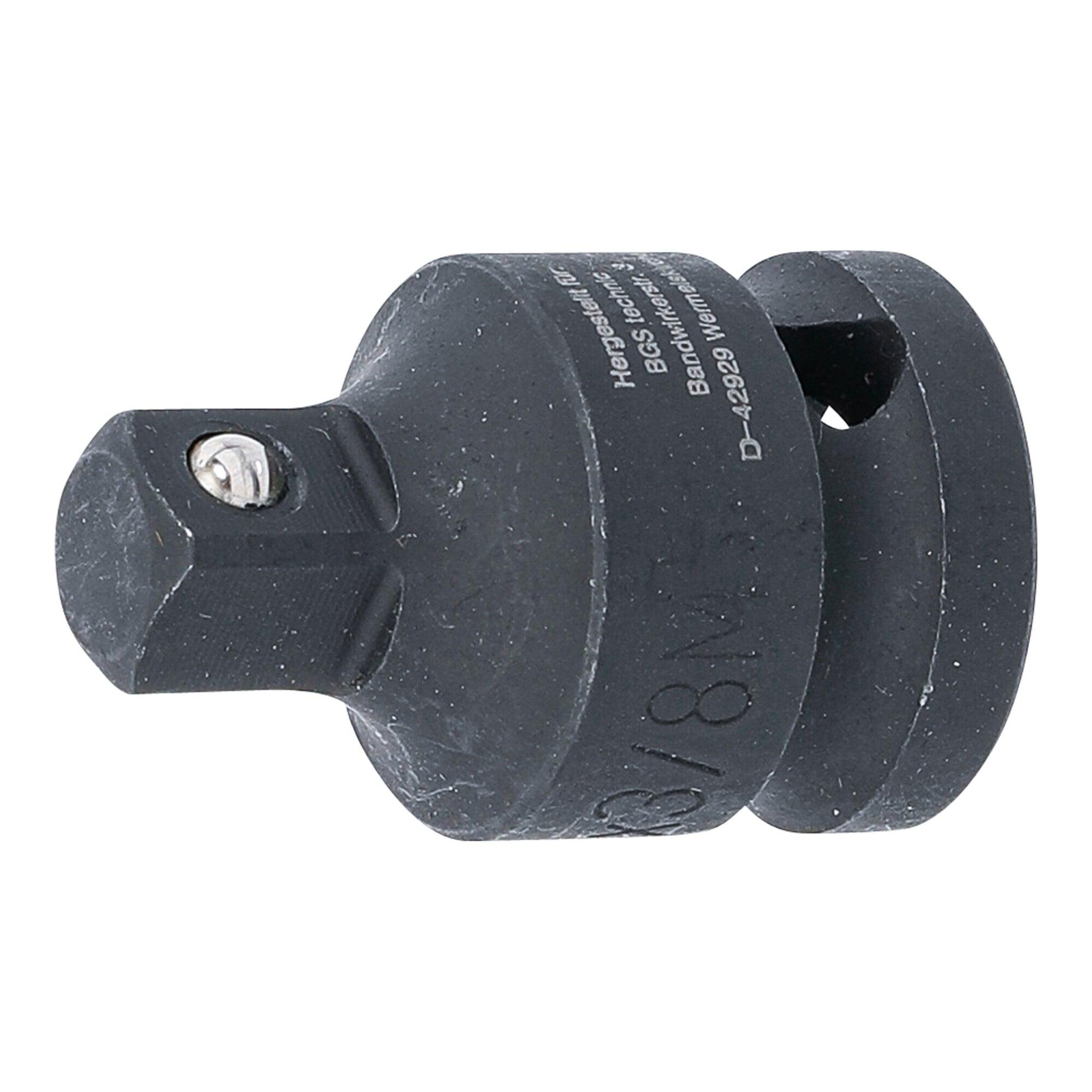 BGS technic Kraft-Steckschlüssel-Adapter Innenvierkant 12,5 mm - Außenvierkant 10 mm aus Stahl mit Adapter für Steckschlüssel, 173)
