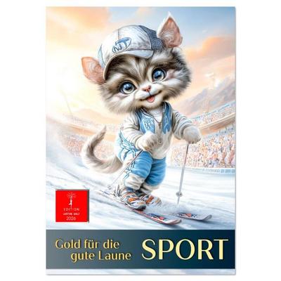 Sport, Gold für die gute Laune (Wandkalender 2026 DIN A3 hoch), CALVENDO Monatskalender