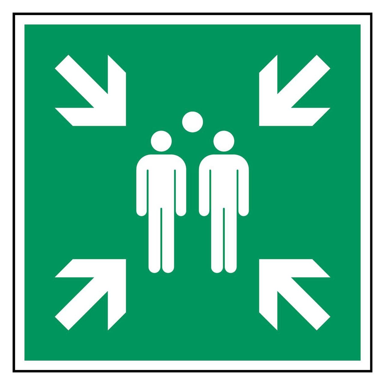 Brady Evacuation assembly point - (E/E007/NT-ALU-400X400/1-B)