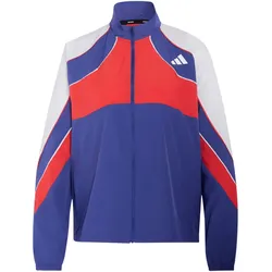 adidas Adizero Archive Laufjacke Damen KG9746 - dual indigo/semi lucid red/white XXS