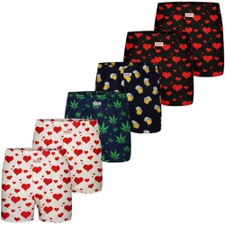 Sugar Pine Herren Boxer Motiv Print Mix 6er Pack