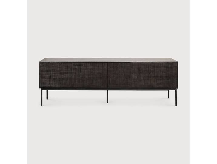 Ethnicraft Grooves Indoor TV Anrichte Teakholz Off Black