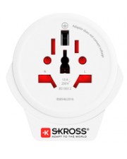 SKROSS Reisestecker World to Europe USB Weiß Digital/Daten (00217668)
