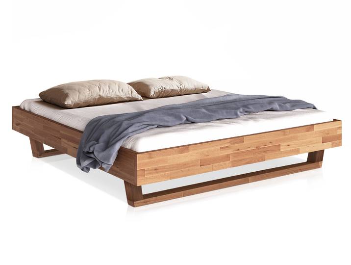 LÖWEN Holz-Kufenbett ohne Kopfteil, Material Massivholz, 120 x