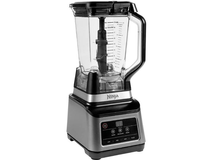 NINJA Standmixer mit Auto-iQ BN750EU , silber (grau), B:19cm H:44,5cm T:25cm, Zerkleinerer, incl. 2,1 L Krug, 0,7 L Becher & 2 Deckel, Standmixer