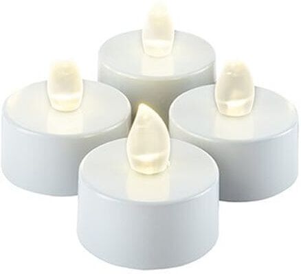 White LED Tea Lights - Set of 4