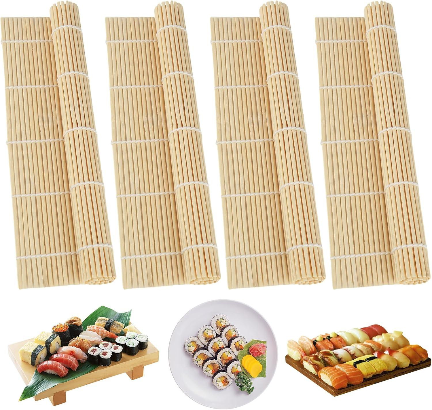 oCreon Sushimat Set van 4 - Bamboe - 24 x 24 cm