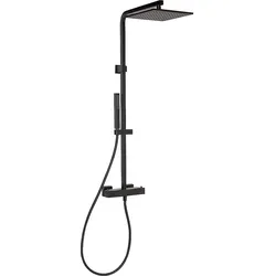 Samba II Brausesystem mit Thermostat, Höhe 1053 mm, matt schwarz Evenes
