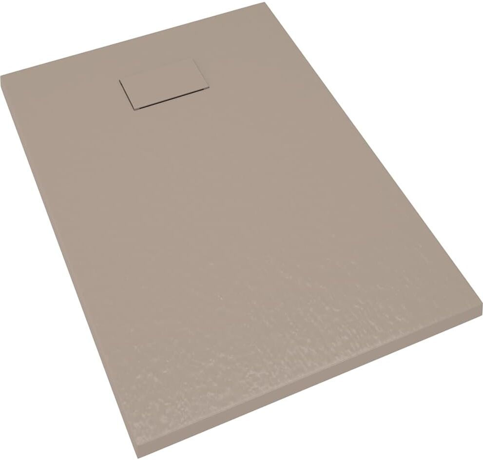 vidaXL Receveur de douche SMC Marron 100x70 cm