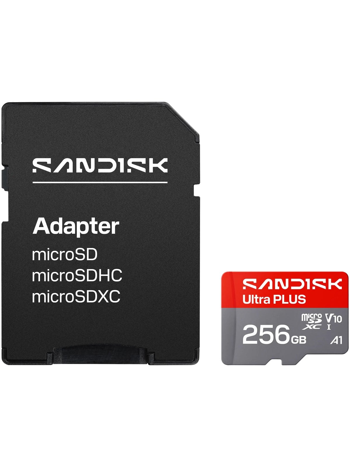 SANDISK Ultra PLUS microSD/SD - 200MB/s - 256GB
