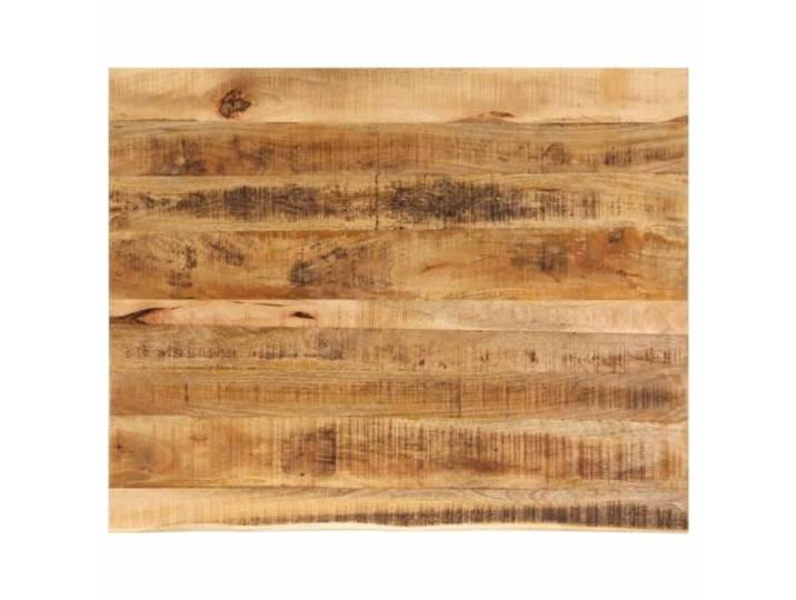 vidaXL Tischplatte 90x80x2,5 cm Baumkante Massivholz Raues Mangoholz