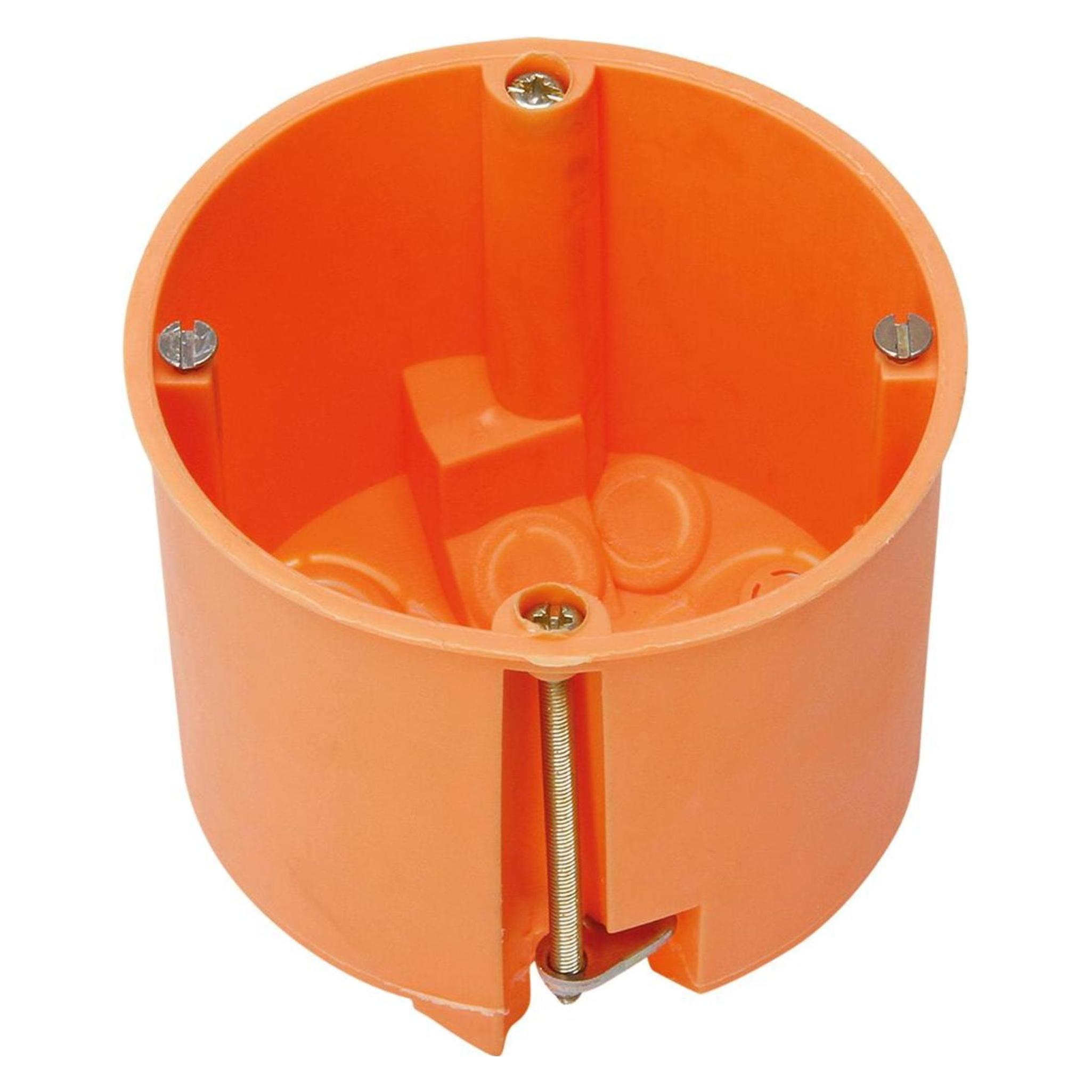 Kopp Hohlwandschalterdose, Isolierstoff, Geräteschraubenabstand: 60mm, Dosentiefe: 61mm, Farbe: oran (348600003)